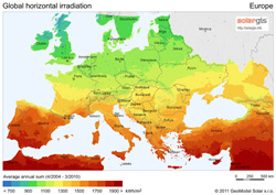 SolarGIS Solar map Europe